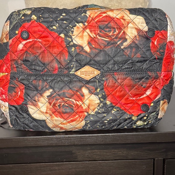 MZ Wallace Medium Metro Tote in Rose Print Quilted Oxford - Picture 4 of 8